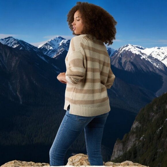 NEW!! AMERICAN EAGLE Striped Long Weekend Sweater - Size XL - Picture 3 of 7